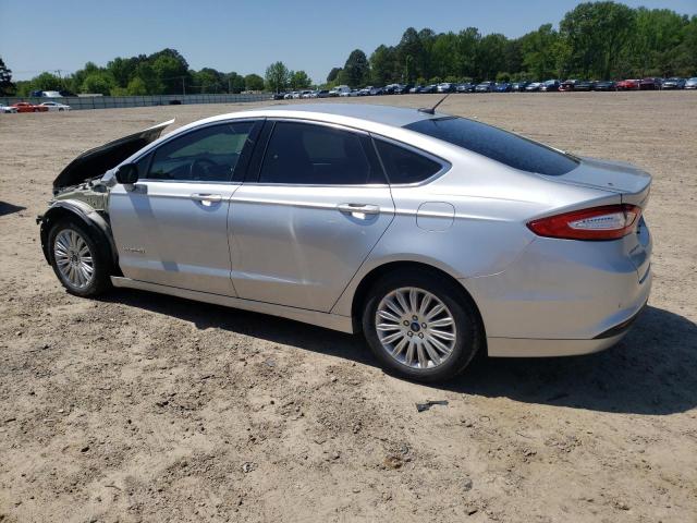 3FA6P0LU9GR289934 - 2016 FORD FUSION SE HYBRID SILVER photo 2