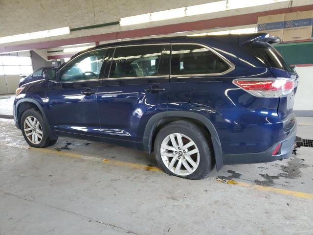 5TDBKRFHXGS341577 - 2016 TOYOTA HIGHLANDER LE BLUE photo 2