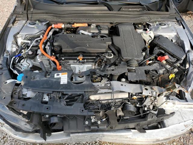 1HGCV3F54NA004770 - 2022 HONDA ACCORD HYBRID EXL SILVER photo 11