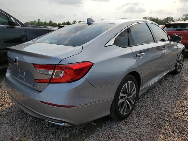 1HGCV3F54NA004770 - 2022 HONDA ACCORD HYBRID EXL SILVER photo 3