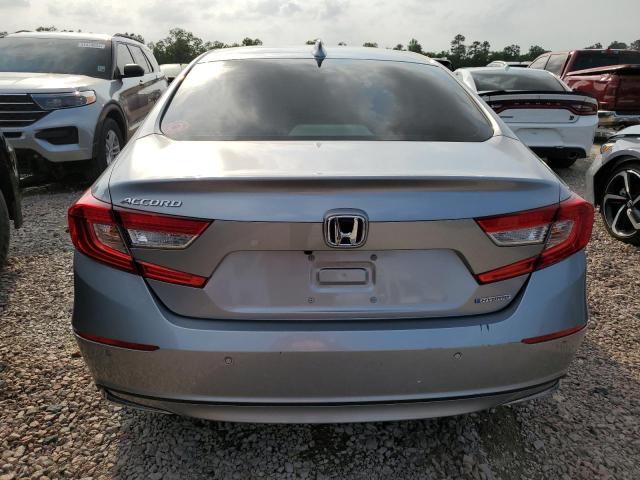 1HGCV3F54NA004770 - 2022 HONDA ACCORD HYBRID EXL SILVER photo 6