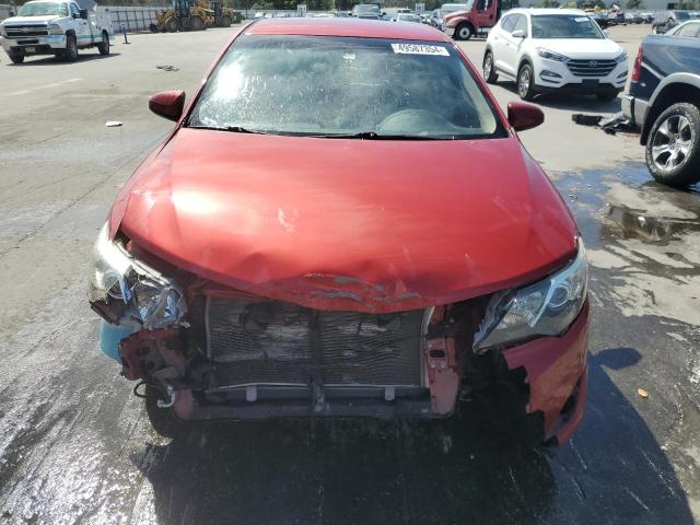 4T4BF1FK4CR203901 - 2012 TOYOTA CAMRY BASE RED photo 5