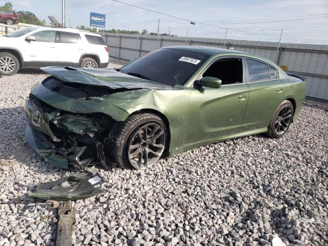 2C3CDXGJ2NH257550 - 2022 DODGE CHARGER SCAT PACK GREEN photo 1