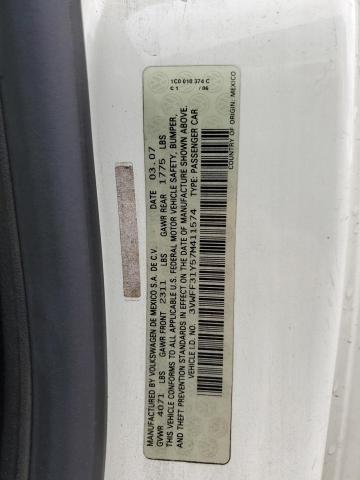 3VWFF31Y57M411574 - 2007 VOLKSWAGEN NEW BEETLE TRIPLE WHITE WHITE photo 12