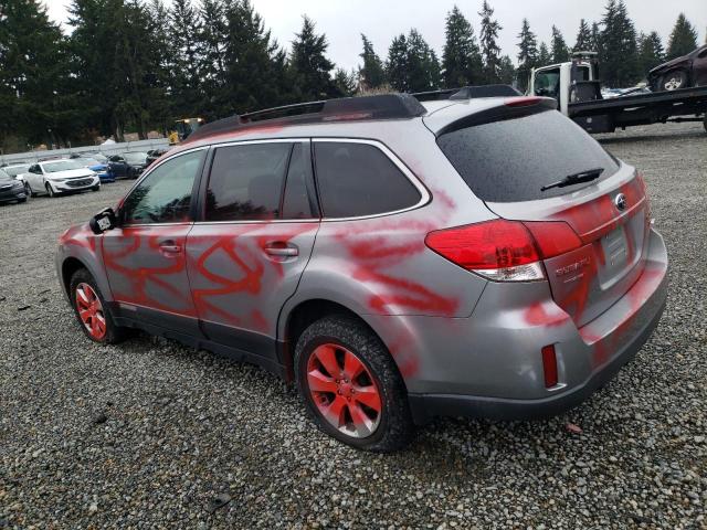 4S4BRDLC9B2375657 - 2011 SUBARU OUTBACK 3.6R LIMITED SILVER photo 2