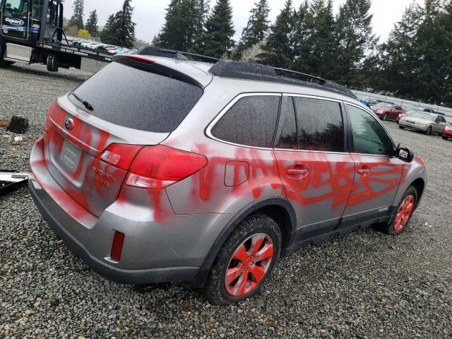 4S4BRDLC9B2375657 - 2011 SUBARU OUTBACK 3.6R LIMITED SILVER photo 3