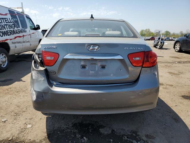 KMHDU4AD1AU137081 - 2010 HYUNDAI ELANTRA BLUE SILVER photo 6