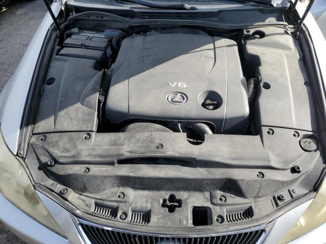 JTHBK262X65002789 - 2006 LEXUS IS 250 SILVER photo 11