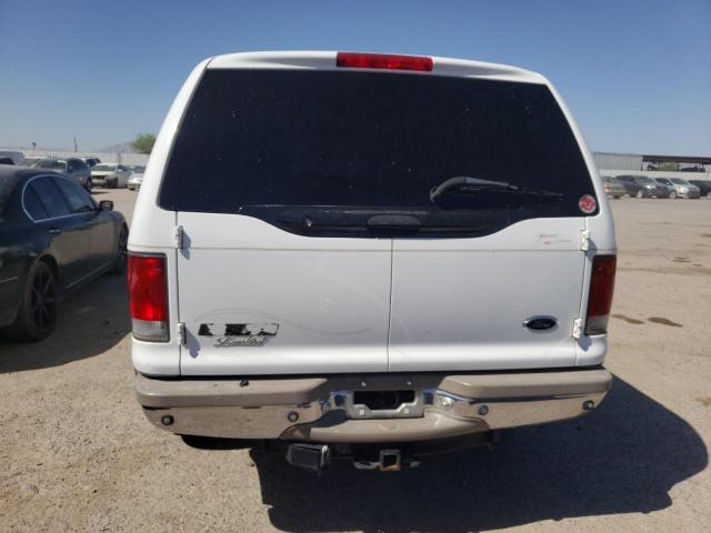 1FMSU43F52EC69312 - 2002 FORD EXCURSION LIMITED WHITE photo 6