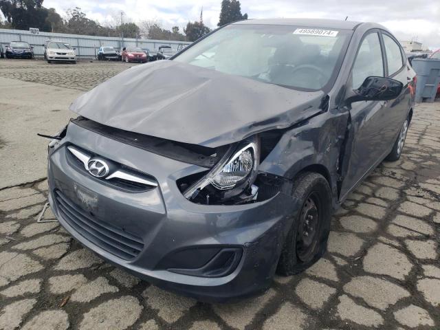 KMHCT4AE7DU285876 - 2013 HYUNDAI ACCENT GLS GRAY photo 1