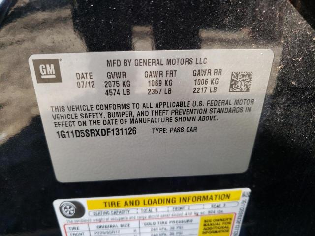 1G11D5SRXDF131126 - 2013 CHEVROLET MALIBU 1LT 黑色 照片 12