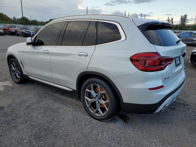 5UXTY3C05M9F41311 - 2021 BMW X3 SDRIVE30I WHITE photo 2