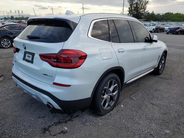 5UXTY3C05M9F41311 - 2021 BMW X3 SDRIVE30I WHITE photo 3