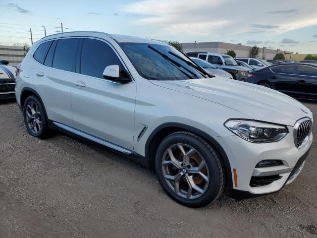 5UXTY3C05M9F41311 - 2021 BMW X3 SDRIVE30I WHITE photo 4