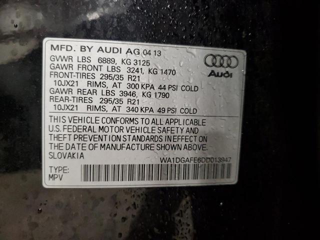 WA1DGAFE6DD013947 - 2013 AUDI Q7 PRESTIGE 黑色 照片 13
