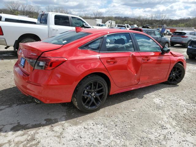 2HGFE2F50RH553722 - 2024 HONDA CIVIC SPORT RED photo 3