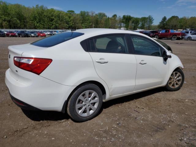 KNADM4A39D6303171 - 2013 KIA RIO LX WHITE photo 3