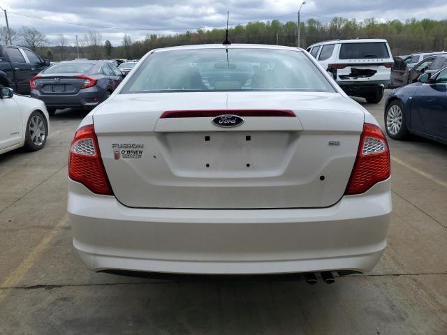 3FAHP0HA8CR361983 - 2012 FORD FUSION SE WHITE photo 6