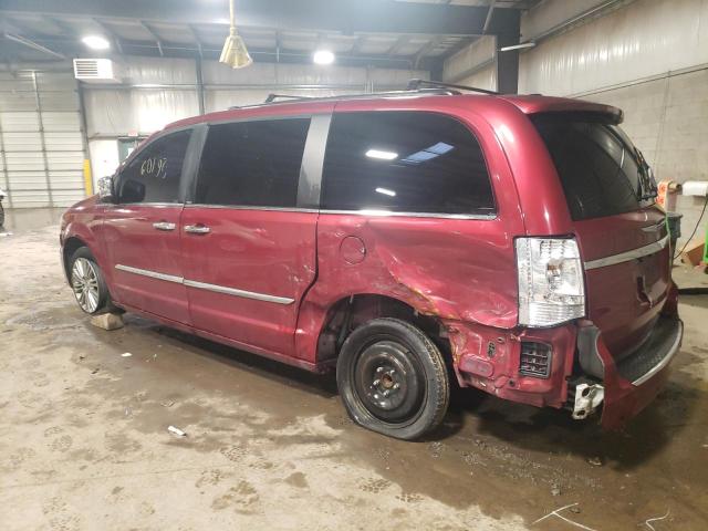 2C4RC1CG6DR722923 - 2013 CHRYSLER TOWN & COU TOURING L BURGUNDY photo 2