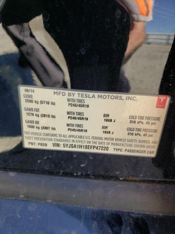 5YJSA1H18EFP47220 - 2014 TESLA MODEL S Qara foto 13