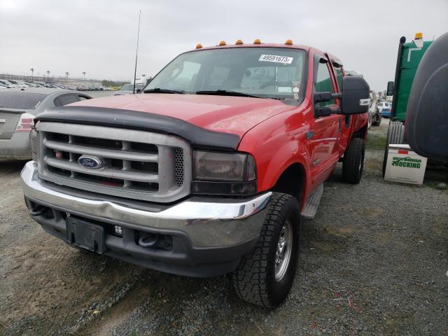 1FTSW31P43EB82121 - 2003 FORD F350 SRW SUPER DUTY RED photo 2