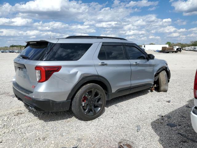 1FM5K8GC7LGD16579 - 2020 FORD EXPLORER ST SILVER photo 3