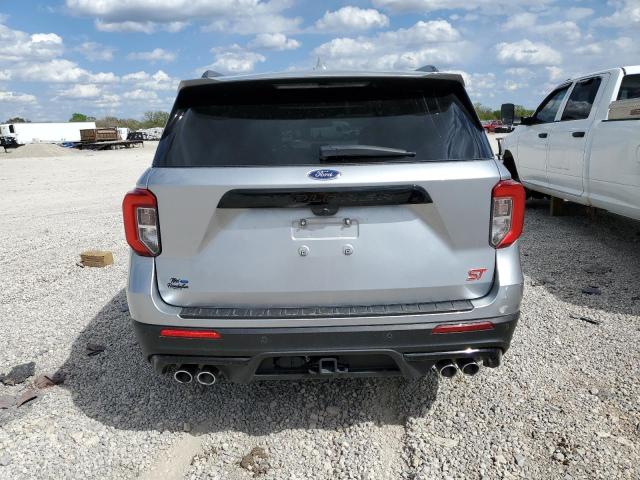 1FM5K8GC7LGD16579 - 2020 FORD EXPLORER ST SILVER photo 6