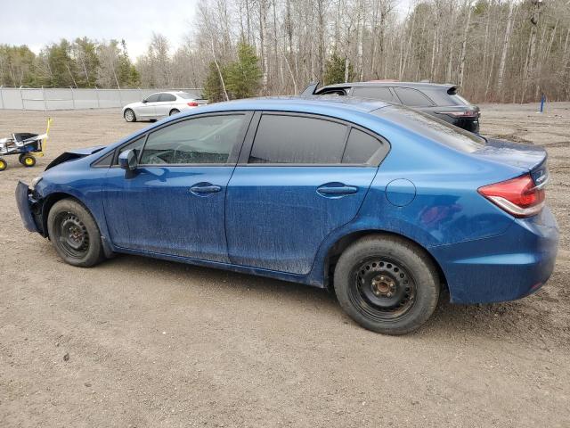 2HGFB2F55FH021239 - 2015 HONDA CIVIC LX BLUE photo 2