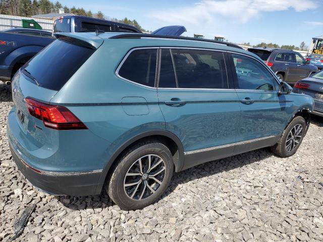 3VV2B7AX2MM091820 - 2021 VOLKSWAGEN TIGUAN SE BLUE photo 3