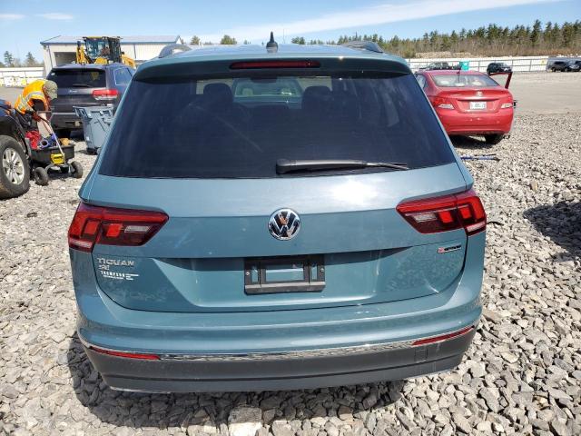 3VV2B7AX2MM091820 - 2021 VOLKSWAGEN TIGUAN SE BLUE photo 6