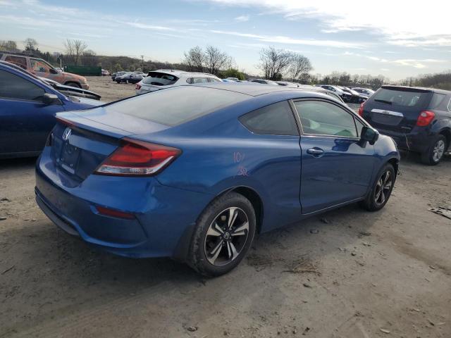 2HGFG3B83EH525830 - 2014 HONDA CIVIC EX BLUE photo 3