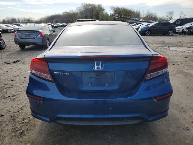 2HGFG3B83EH525830 - 2014 HONDA CIVIC EX BLUE photo 6