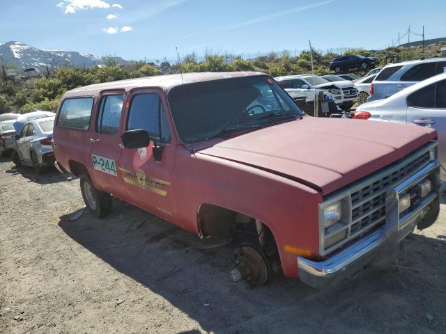 1GNGV26K3MF127758 - 1991 CHEVROLET SUBURBAN V2500 RED photo 4