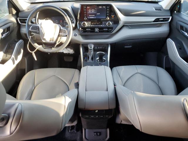 5TDGZRAHXMS532596 - 2021 TOYOTA HIGHLANDER XLE BLUE photo 8