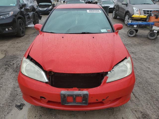 1HGEM22184L007621 - 2004 HONDA CIVIC DX VP Qırmızı foto 5