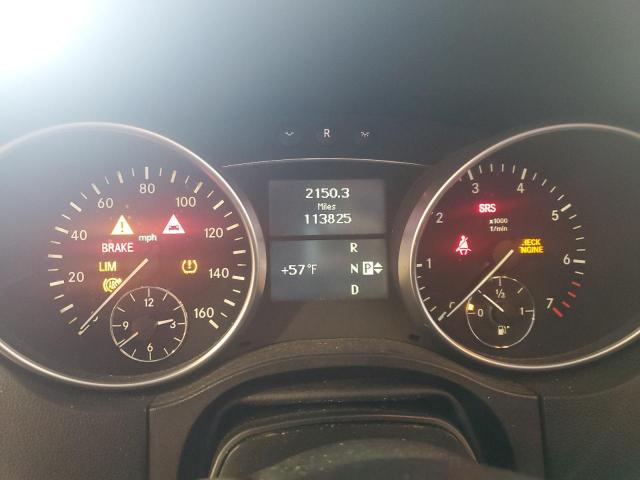 4JGBB8GB7BA687706 - 2011 MERCEDES-BENZ ML 350 4MATIC BLACK photo 9