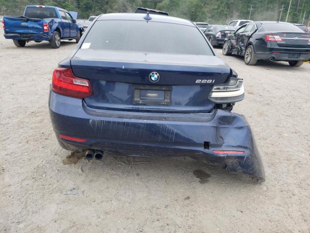 WBA1G9C51GV726634 - 2016 BMW 228 XI SULEV BLUE photo 6