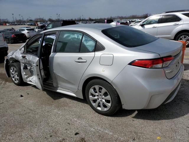 5YFEPMAEXMP259738 - 2021 TOYOTA COROLLA LE SILVER photo 2