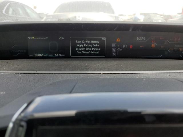 JTDKARFP2H3058362 - 2017 TOYOTA PRIUS PRIM ნაცრისფერი ფოტო 9