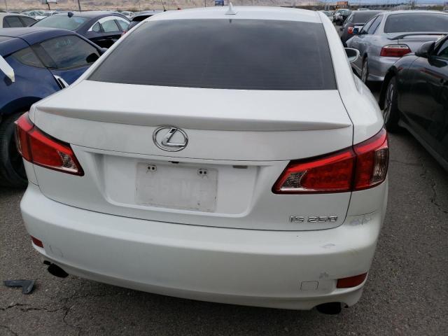 JTHBF5C29C5183907 - 2012 LEXUS IS 250 WHITE photo 6