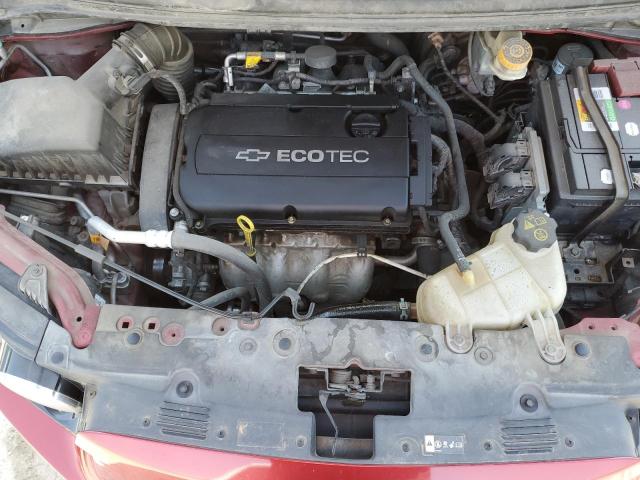 1G1JA6SH5C4110247 - 2012 CHEVROLET SONIC LS RED photo 11