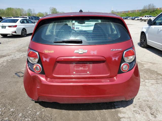 1G1JA6SH5C4110247 - 2012 CHEVROLET SONIC LS RED photo 6