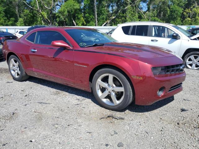 2G1FF1EV1A9177529 - 2010 CHEVROLET CAMARO LT MAROON photo 4