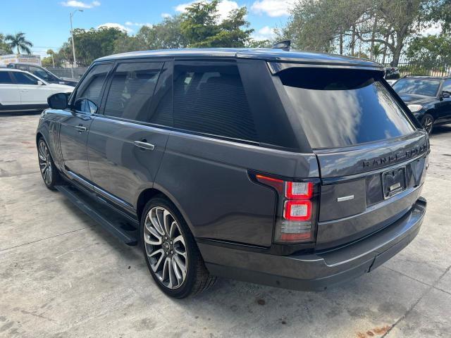 SALGV5FEXHA353019 - 2017 LAND ROVER RANGE ROVE AUTOBIOGRAPHY GRAY photo 2