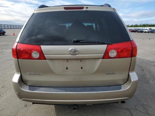 5TDZK23C67S044739 - 2007 TOYOTA SIENNA CE TAN photo 6