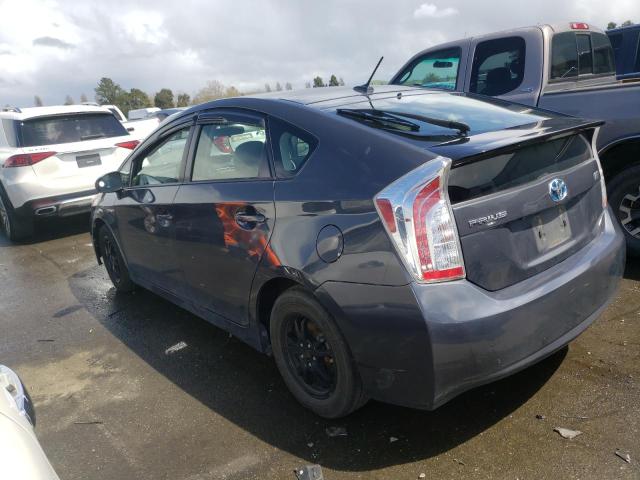 JTDKN3DU9E0393805 - 2014 TOYOTA PRIUS CHARCOAL photo 2