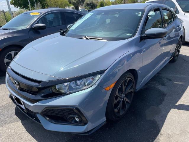 SHHFK7H44KU418407 - 2019 HONDA CIVIC SPORT BLUE photo 2