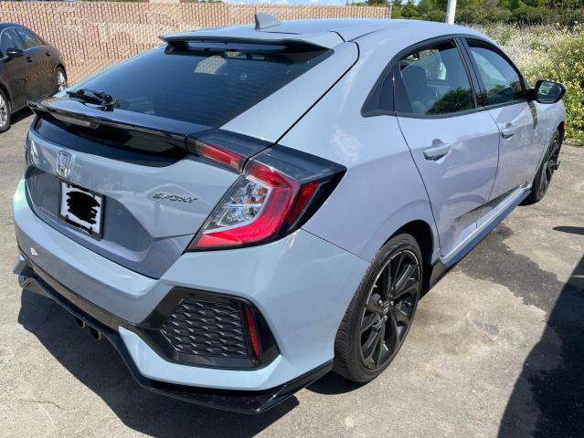 SHHFK7H44KU418407 - 2019 HONDA CIVIC SPORT 蓝色 照片 4