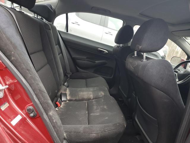 2HGFA16649H108222 - 2009 HONDA CIVIC LX-S RED photo 10