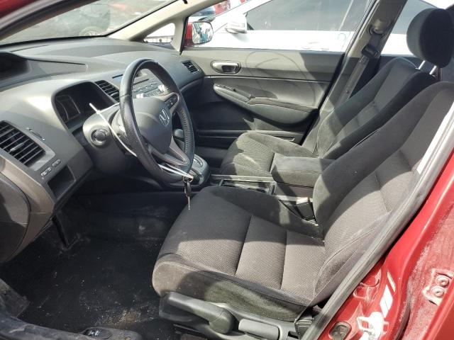 2HGFA16649H108222 - 2009 HONDA CIVIC LX-S RED photo 7